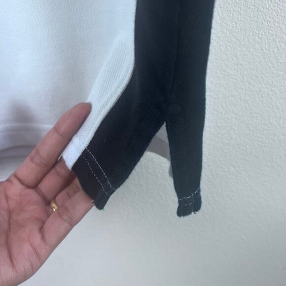 Polo Ralph Lauren White Custom Fit Men's Polo Embroidery Patch Red Blue Size S - Picture 7 of 9